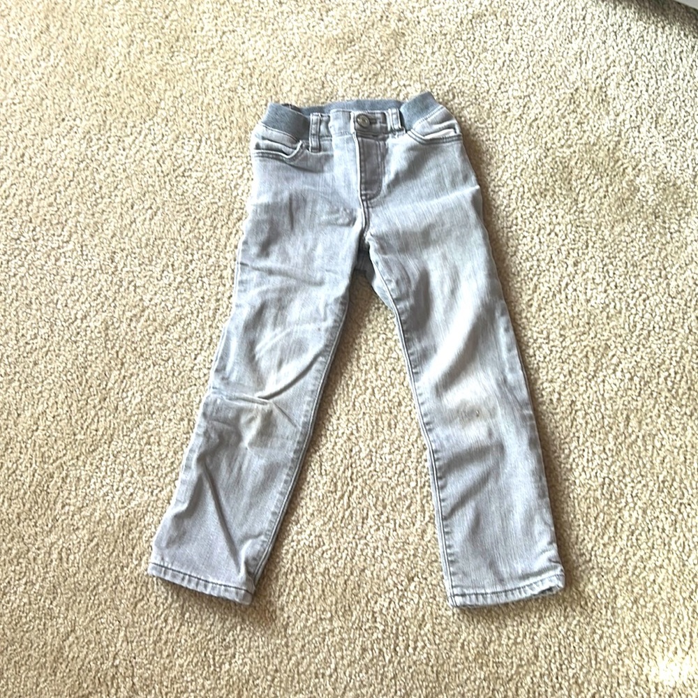 GAP 5T lined grey jeans